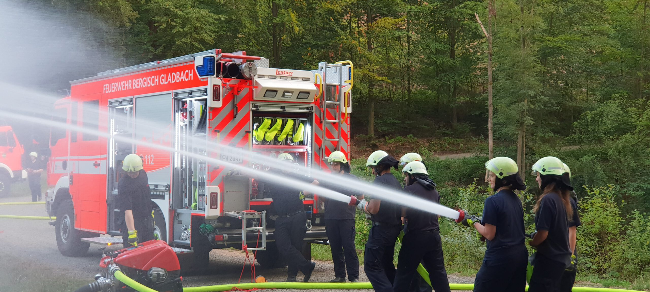 Wasserabgabe mit Strahlrohr